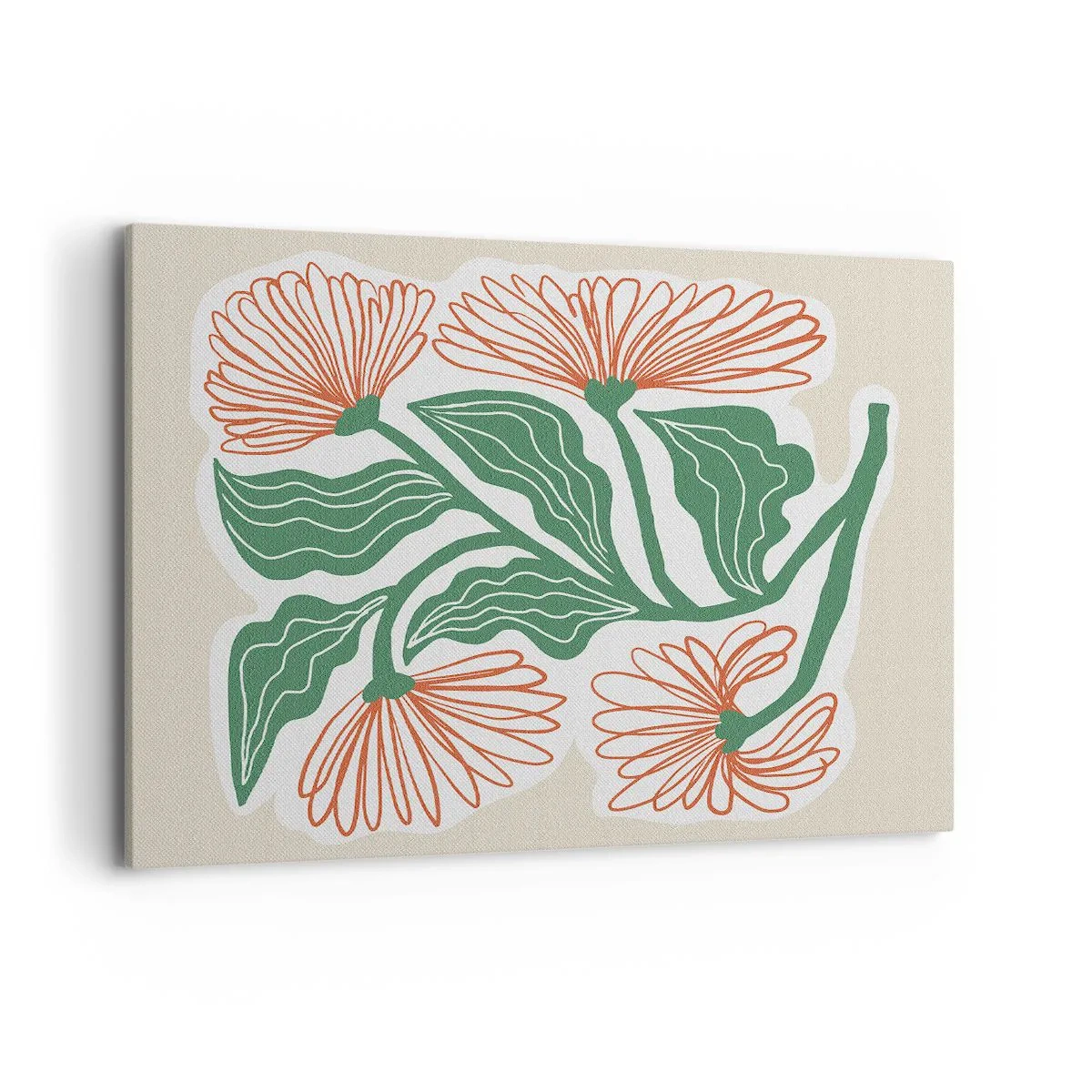 Schilderen op canvas - Folk en modern - 100x70 cm