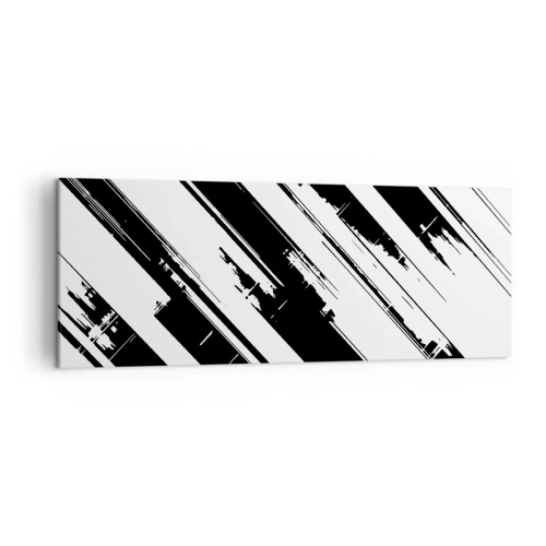 Schilderen op canvas - Een intense en dynamische compositie - 140x50 cm