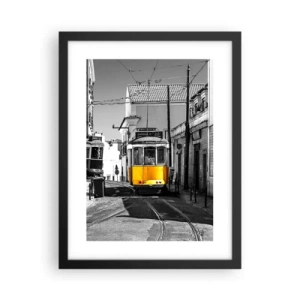 Poster in een zwarte lijst - De geest van Lissabon - 30x40 cm