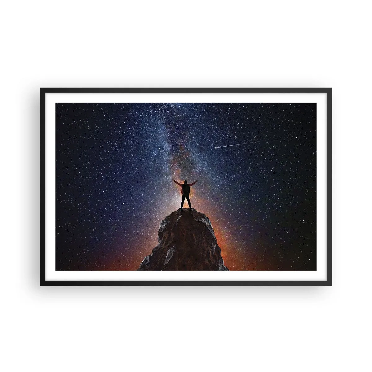 Poster in een zwarte lijst - De Kracht is bij mij! - 91x61 cm