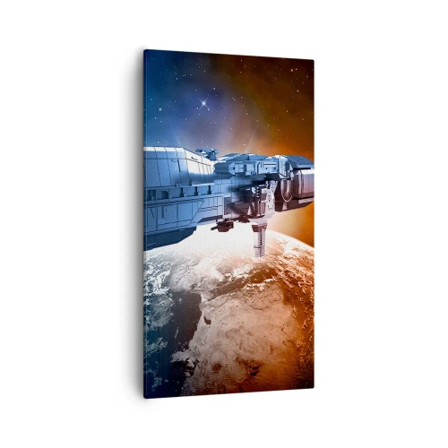 Schilderen op canvas - Een zorgvuldige waarnemer - 55x100 cm