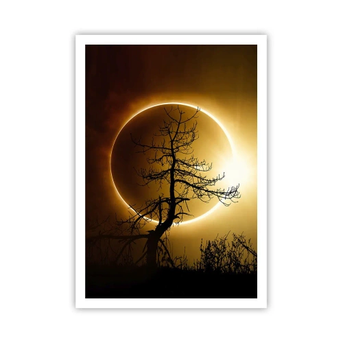 Poster - Totale zonsverduistering - 70x100 cm