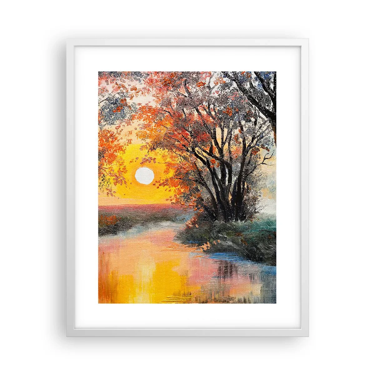 Poster in een witte lijst - Herfst vibes - 40x50 cm
