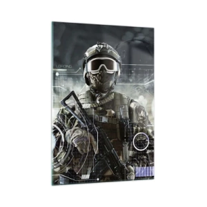 Schilderen op glas - Macht tot een macht verheven - 50x70 cm