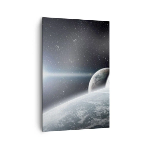 Schilderen op canvas - Kosmische muziek van de sferen - 80x120 cm