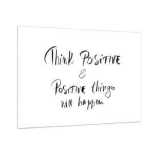 Schilderen op glas - Hoe leef je het leven? - 100x70 cm