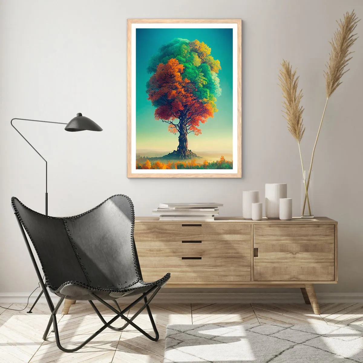 Een poster in een licht eiken lijst - Eik – de vader van de natuur - 30x40 cm