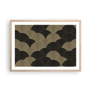 Een poster in een licht eiken lijst - Eenheid in veelheid - 70x50 cm