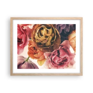 Een poster in een licht eiken lijst - Een viering van het leven - 50x40 cm