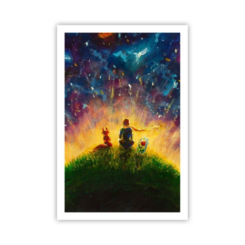 Poster - Liefde en vriendschap - de hele wereld - 61x91 cm