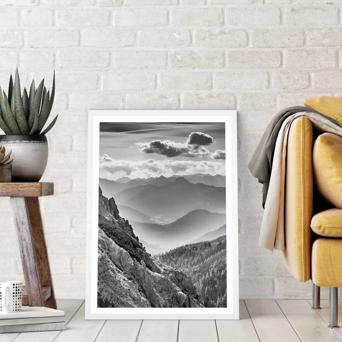 Poster in een witte lijst - Tot aan de horizon - 40x50 cm