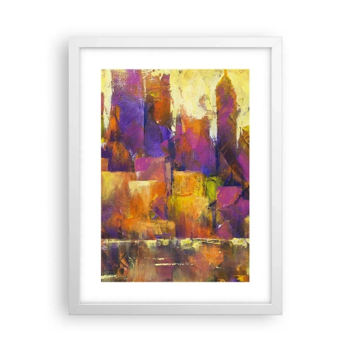 Poster in een witte lijst - Metropolitan compositie - 30x40 cm