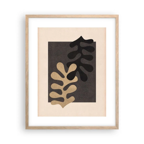 Een poster in een licht eiken lijst - Afwezigheid en complement - 40x50 cm