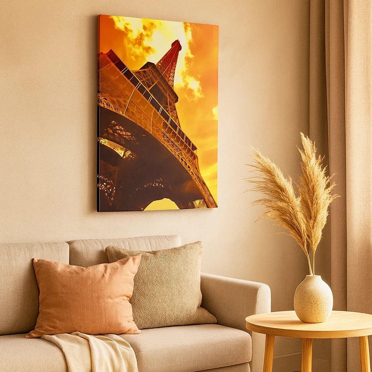 Schilderen op canvas - Monumentaal, want verguld met de zon - 50x70 cm