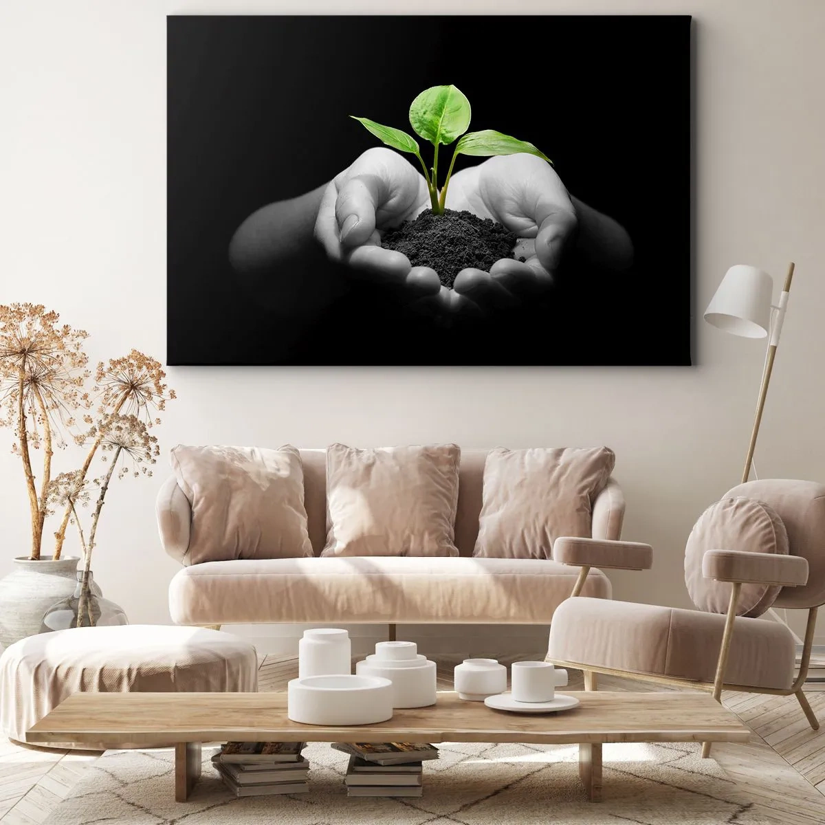 Schilderen op canvas - Ik hou van de natuur, ik bescherm haar - 120x80 cm