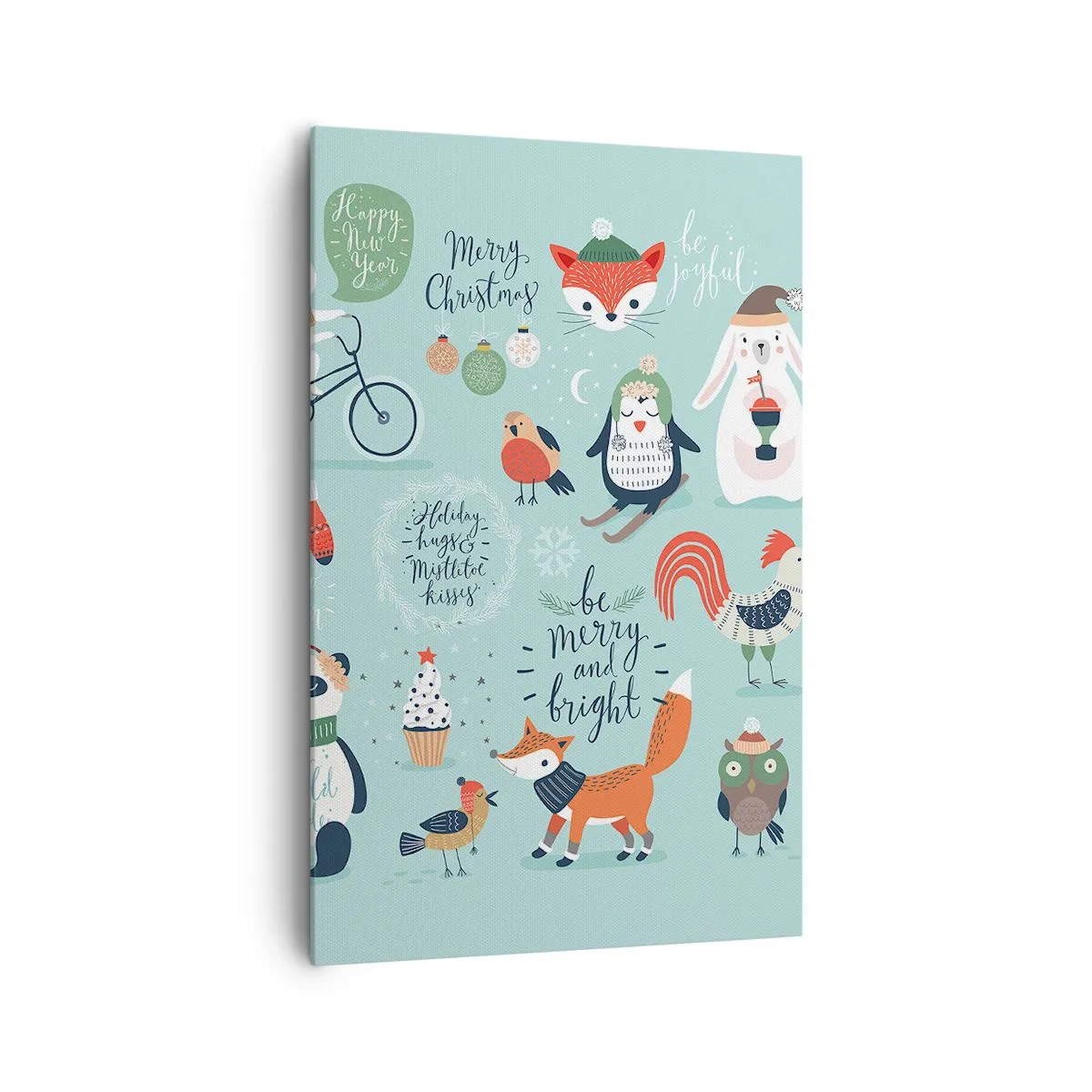 Schilderen op canvas - Moge het altijd kerst zijn! - 80x120 cm