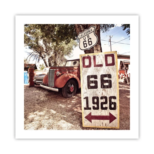 Poster - Een legende van de Amerikaanse provincie - 50x50 cm