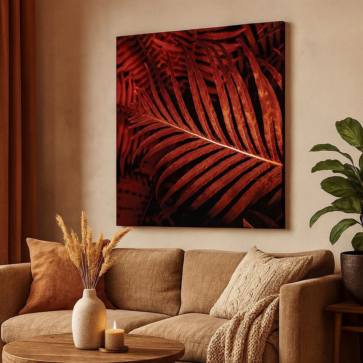 Schilderen op canvas - De hitte van het leven - 30x30 cm