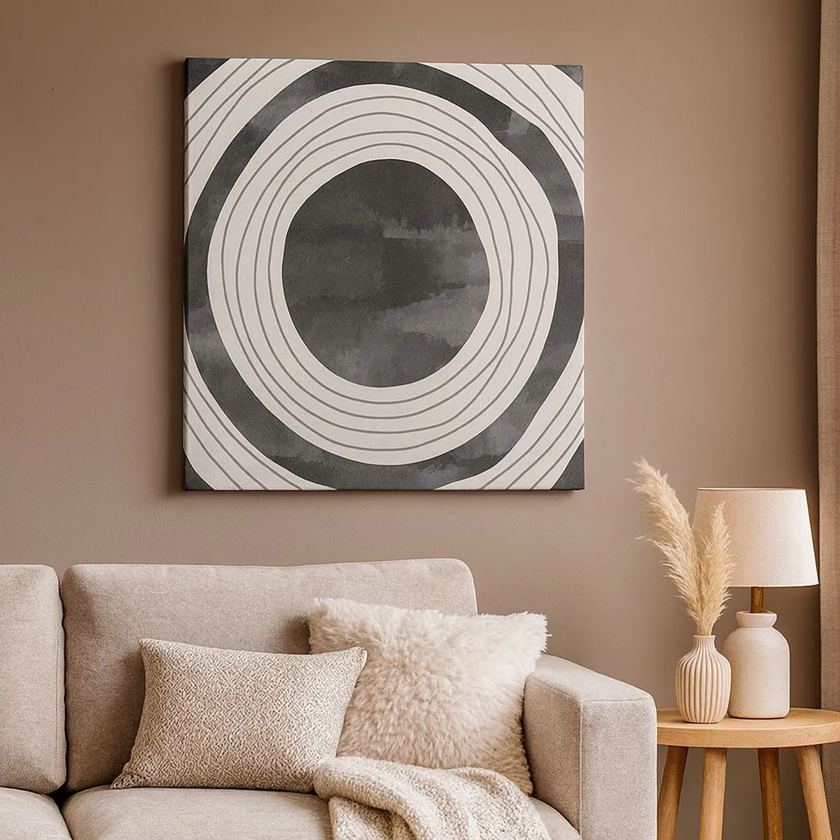 Schilderen op canvas - Precies op het punt - 30x30 cm