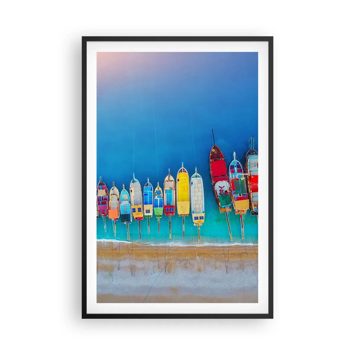 Poster in een zwarte lijst - Vanuit vogelperspectief - 61x91 cm