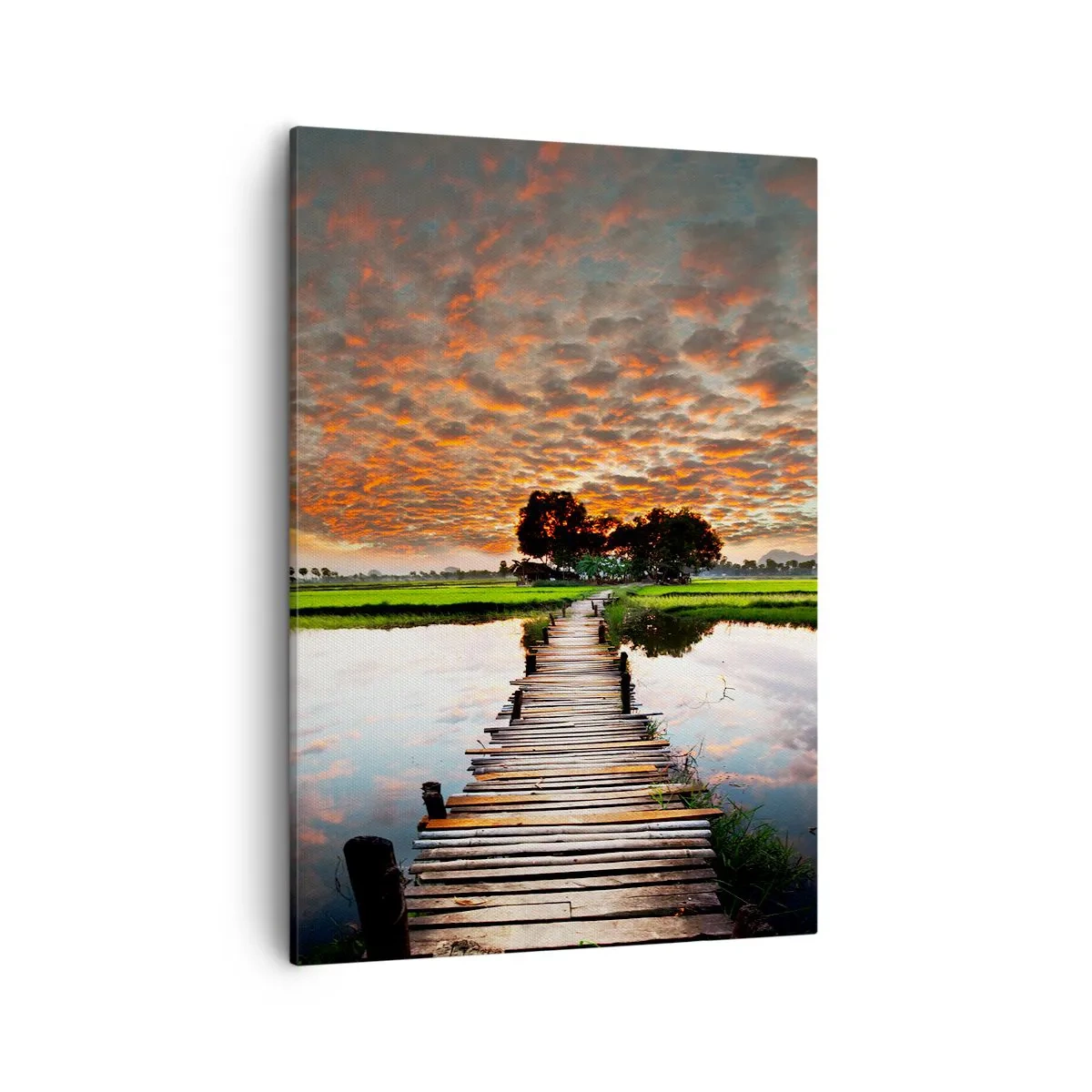 Schilderen op canvas - Strek je armen - ademen - 50x70 cm