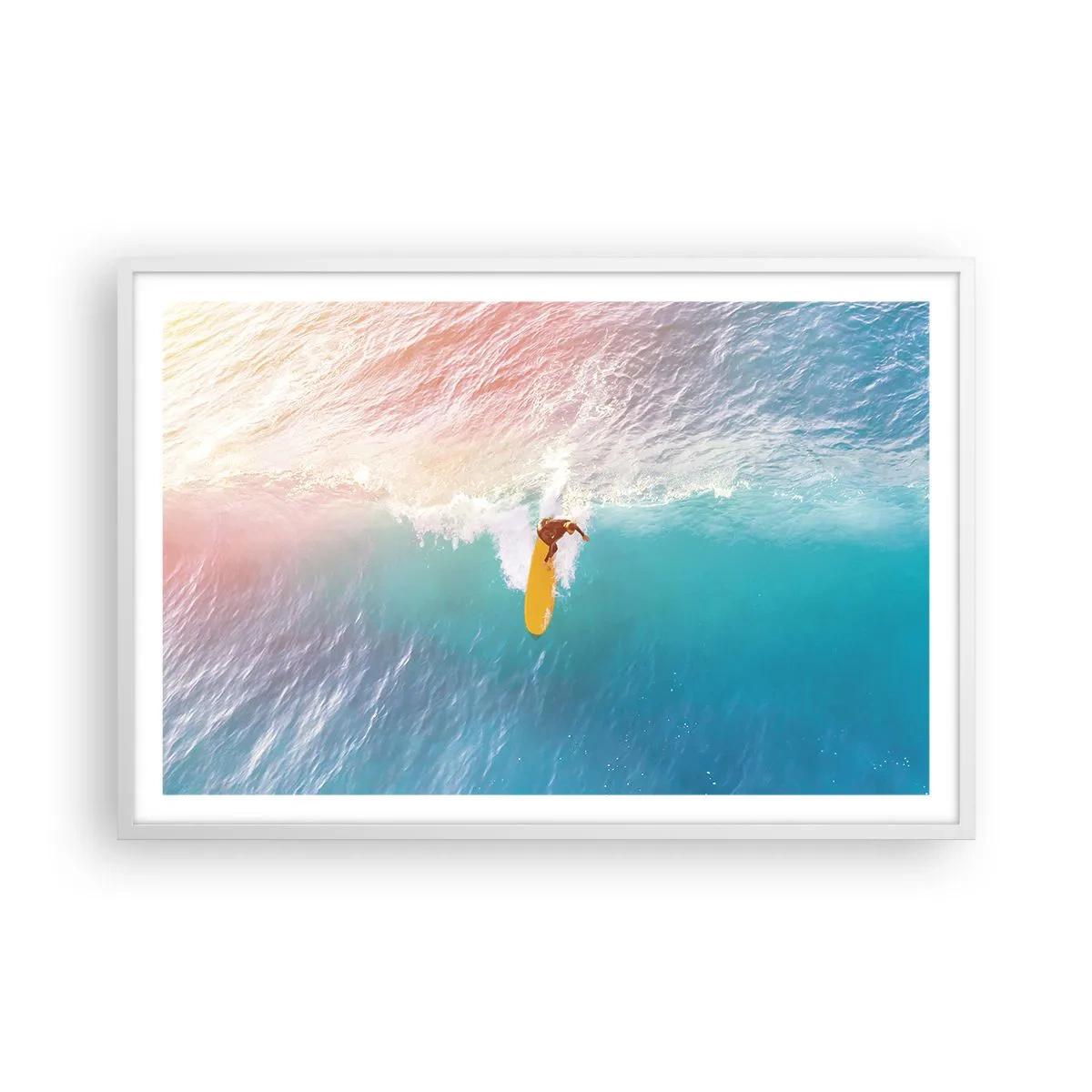 Poster in een witte lijst - De oceaanruiter - 91x61 cm