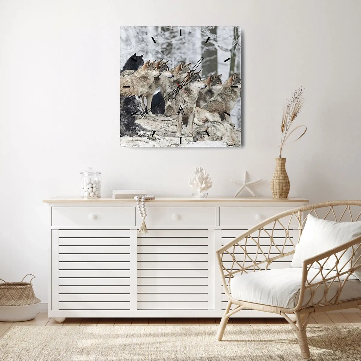 Wandklok - Klok - Familie en vrienden - 40x40 cm