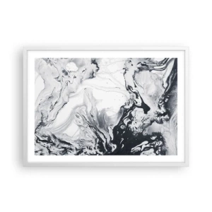 Poster in een witte lijst - Het binnenste van de aarde - 70x50 cm