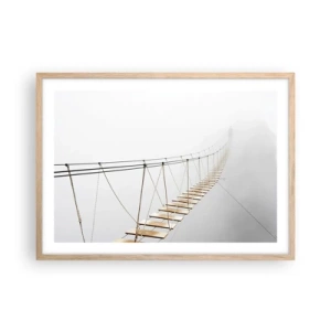 Een poster in een licht eiken lijst - Waar zal het je brengen? - 70x50 cm