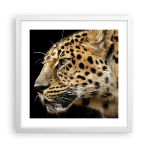 Poster in een witte lijst - Rustig, gefocust, klaar - 40x40 cm