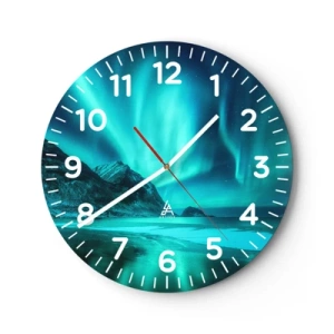 Wandklok - Klok - Wonderen van het Noorden - 40x40 cm