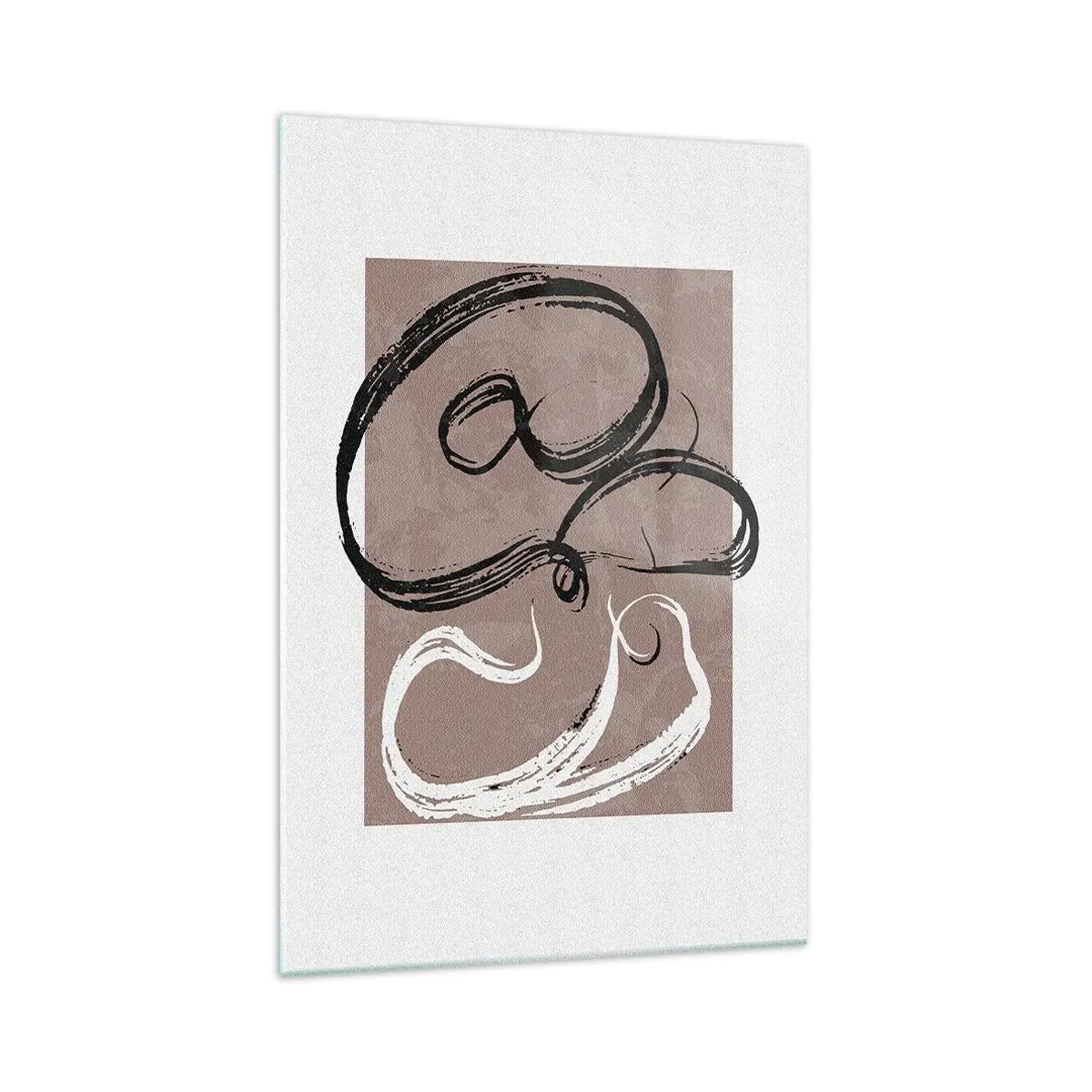 Schilderen op glas - Compositie – de zoektocht naar volheid - 70x100 cm