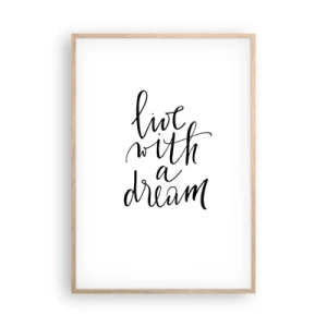 Een poster in een licht eiken lijst - Natuurlijk - 70x100 cm