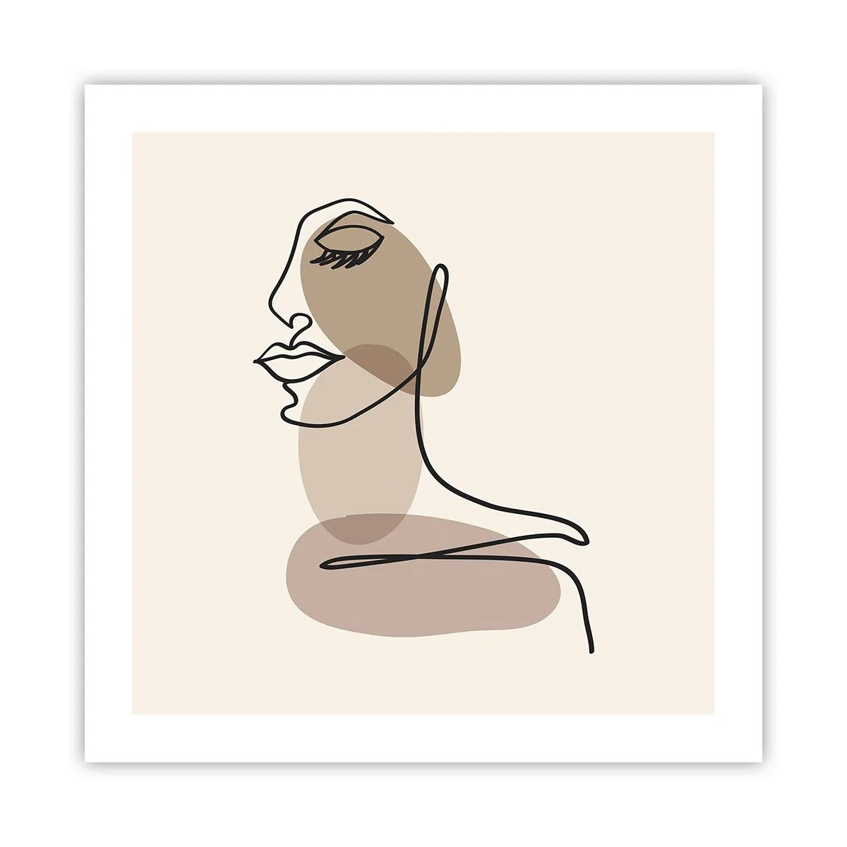 Poster - Een bepaalde lijn van schoonheid - 50x50 cm