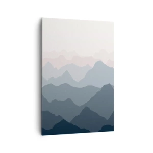 Schilderen op canvas - Golven van de bergen - 70x100 cm