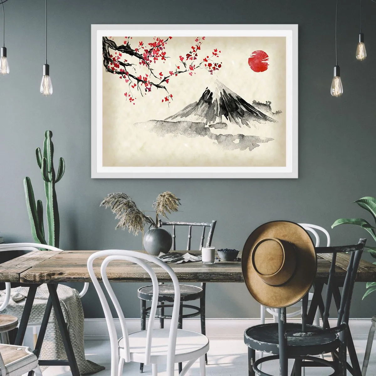 Poster in een witte lijst - Houd van Japan - 100x70 cm