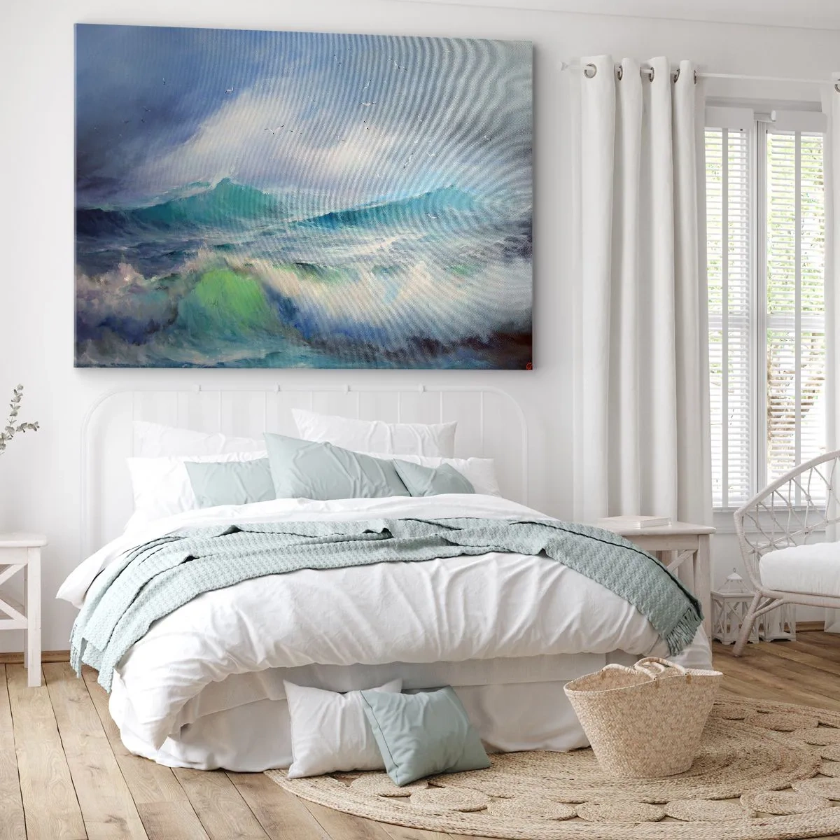 Schilderen op canvas - 'De wervelwind huilde van triomf...' - 120x80 cm