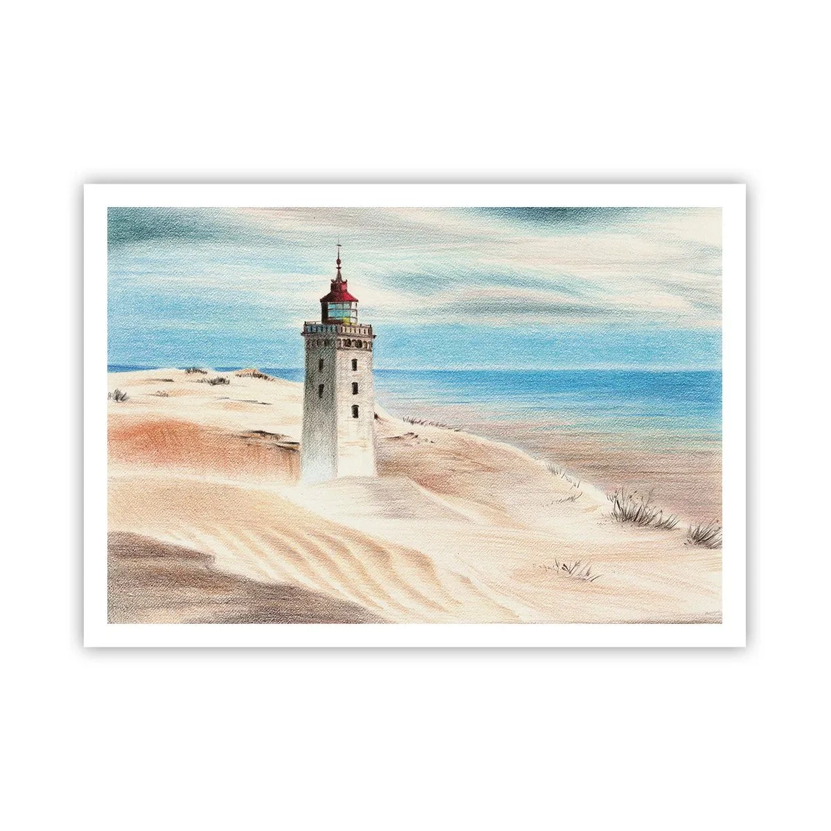 Poster - Altijd staren naar de zee - 100x70 cm