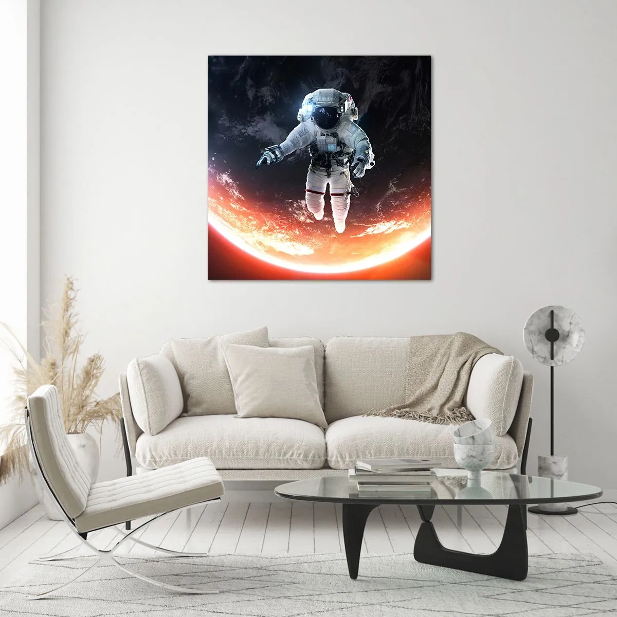 Schilderen op glas - Mag ik nog wat langer blijven? - 70x70 cm