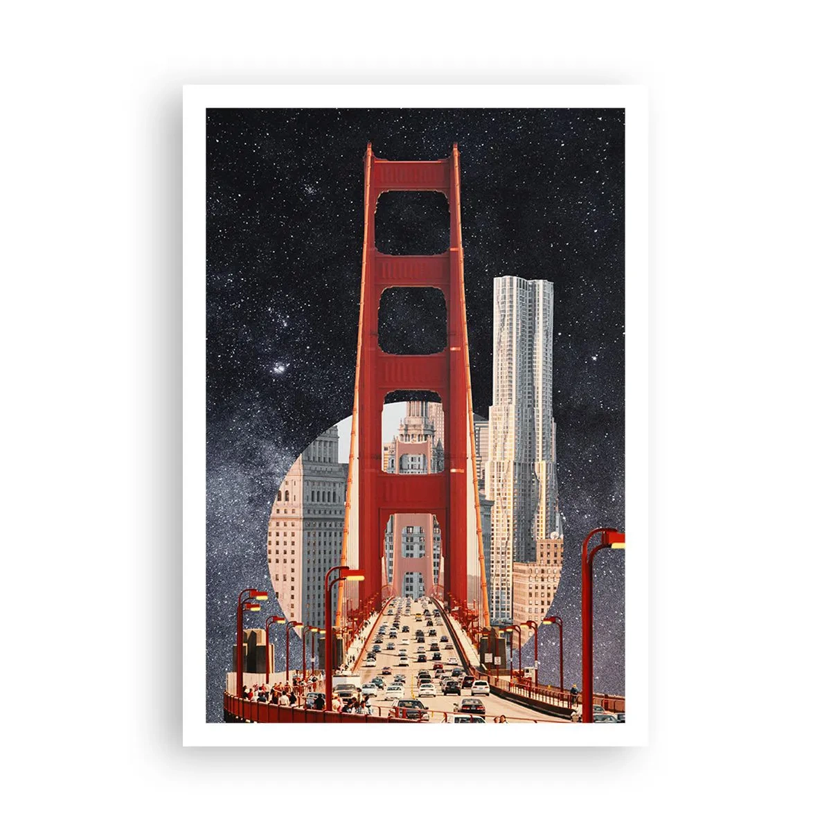 Poster - Altijd in het centrum - 70x100 cm