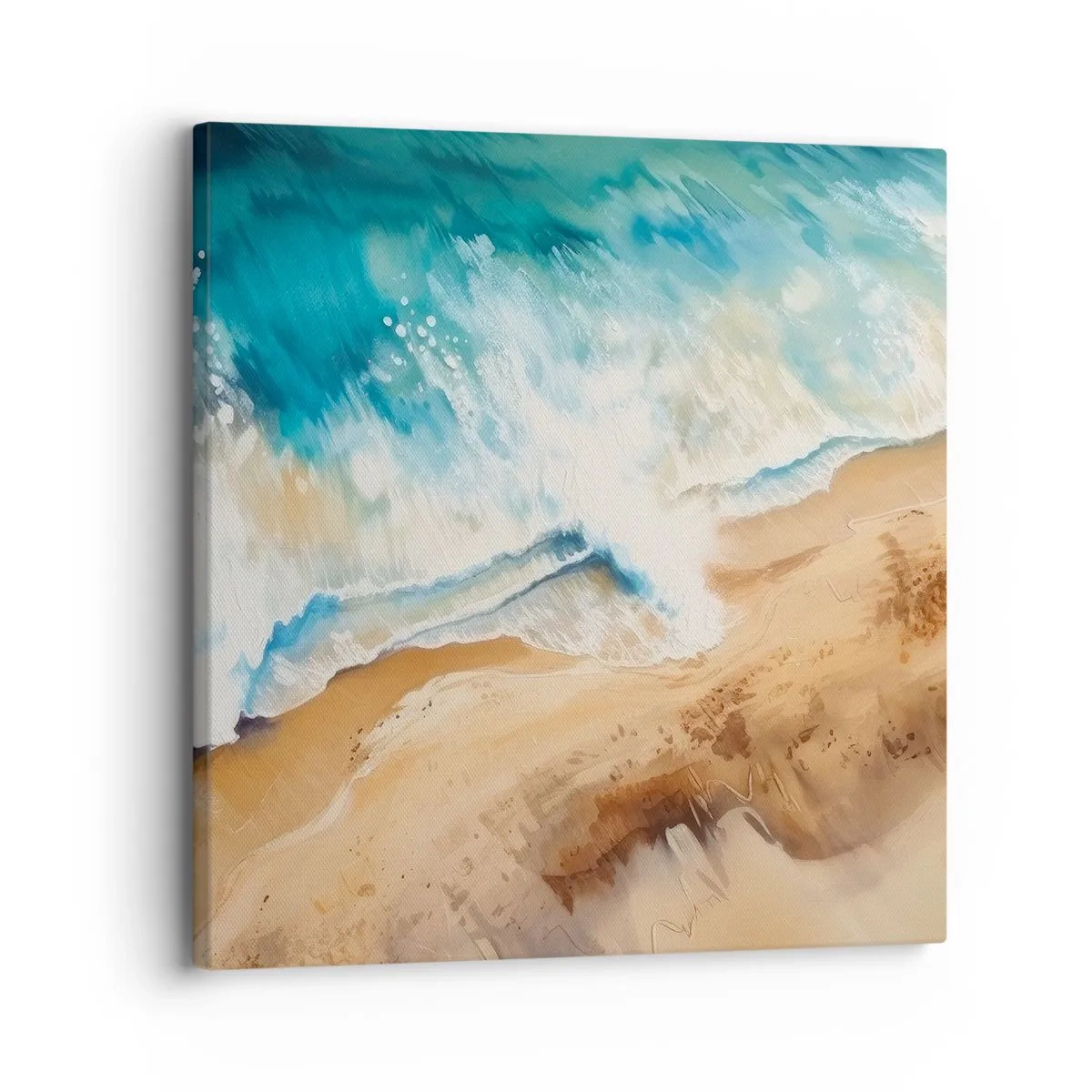 Schilderen op canvas - De terugkerende golf - 30x30 cm