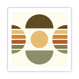 Poster - In aardetinten - 60x60 cm