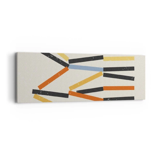 Schilderen op canvas - Compositie op goed niveau - 90x30 cm