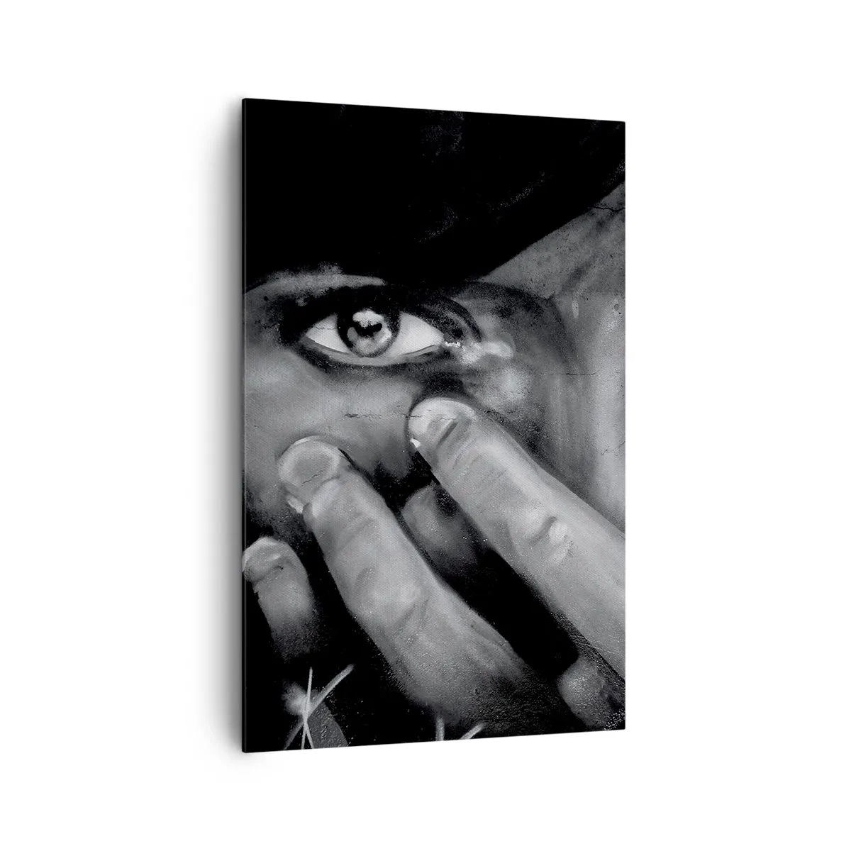 Schilderen op canvas - Ik zal niet zeggen wie het heeft geschilderd - 80x120 cm