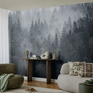 Fotobehang op maat Premium Sand - Bos dageraad - Landschap, Woud, Natuur
