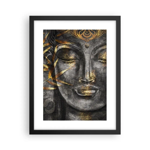 Poster in een zwarte lijst - Voel de rust - 30x40 cm