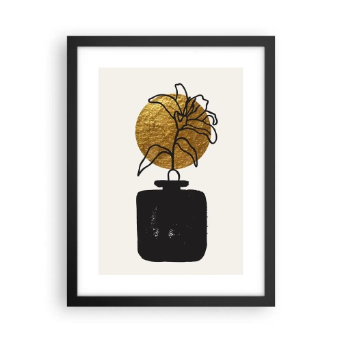 Poster in een zwarte lijst - Schoonheid is goud waard - 30x40 cm