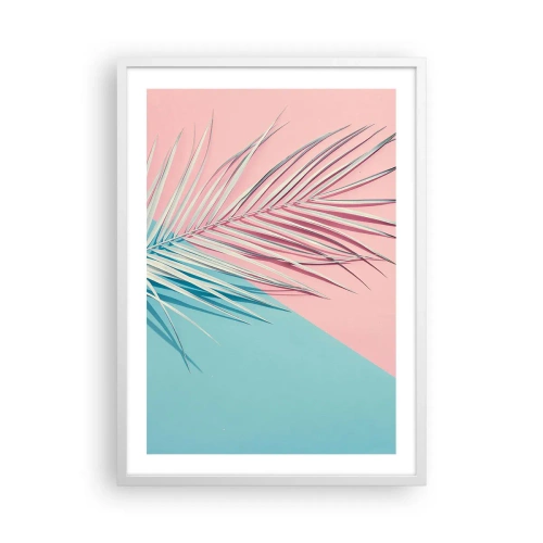 Poster in een witte lijst - Tropische impressie - 50x70 cm