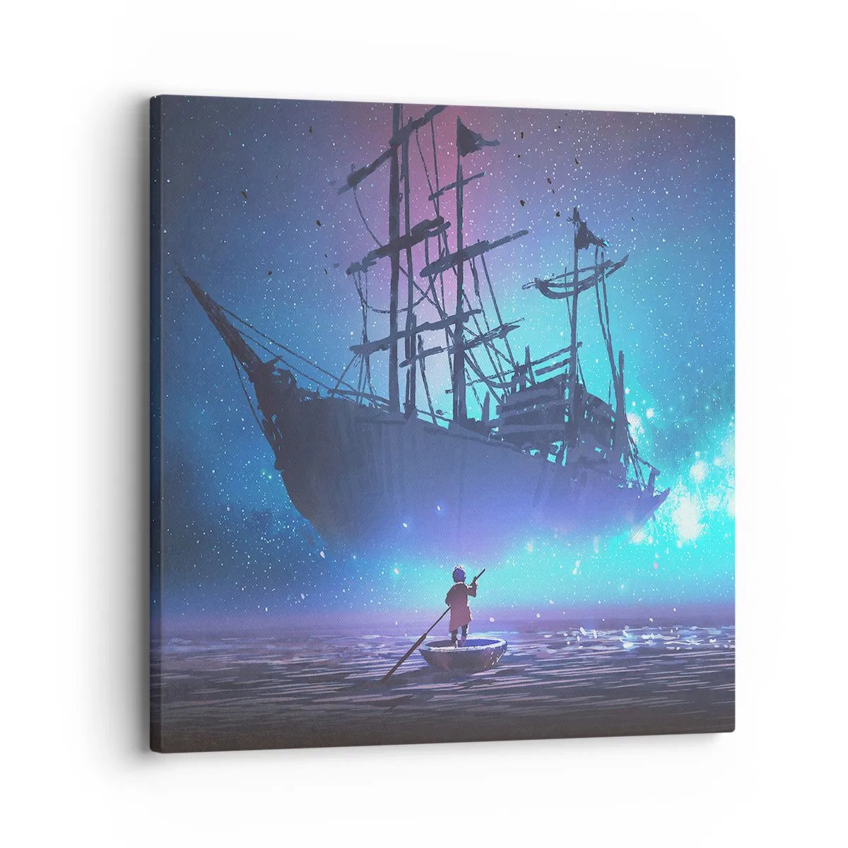 Schilderen op canvas - Ontmoeting met de mythe van de zee - 30x30 cm