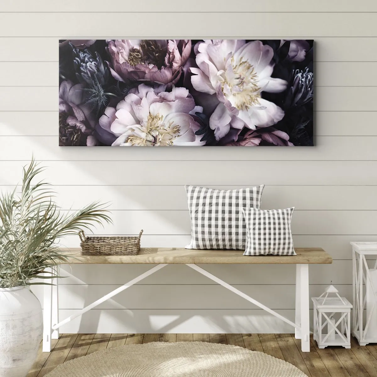Schilderen op canvas - Boeket ouderwets - 160x50 cm
